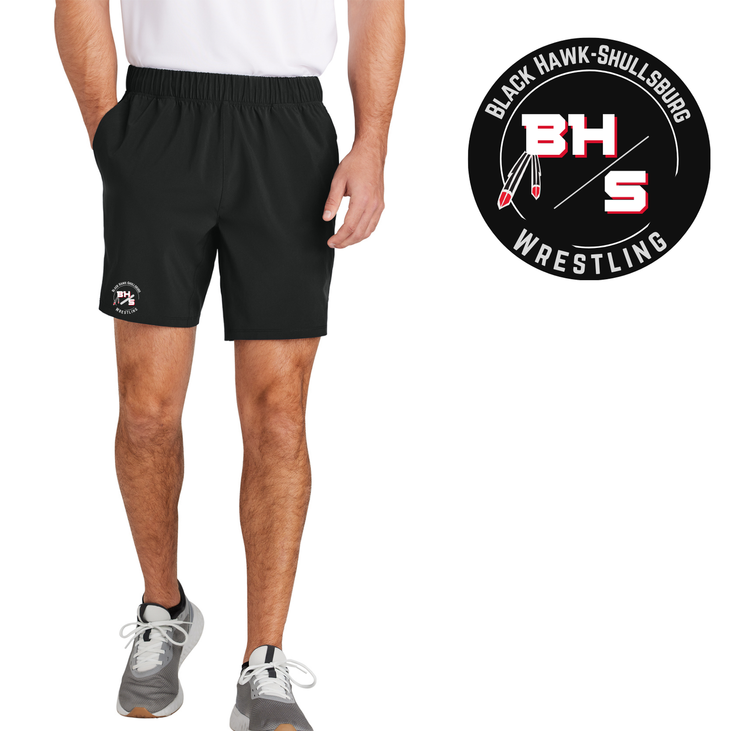 Warriors Blackhawk Shullsburg Warm up shorts