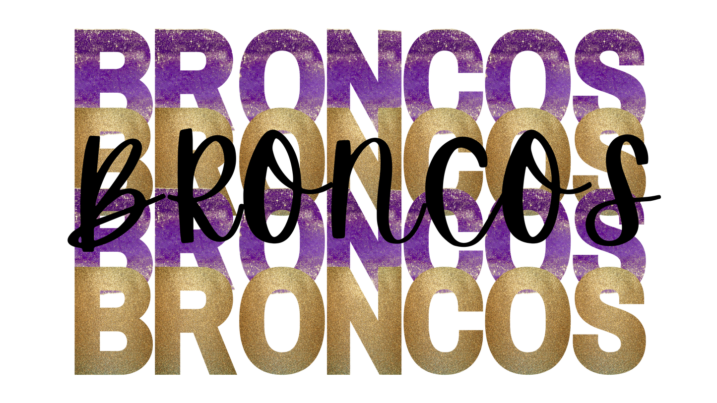ORANGEVILLE BRONCOS, Stacked Broncos