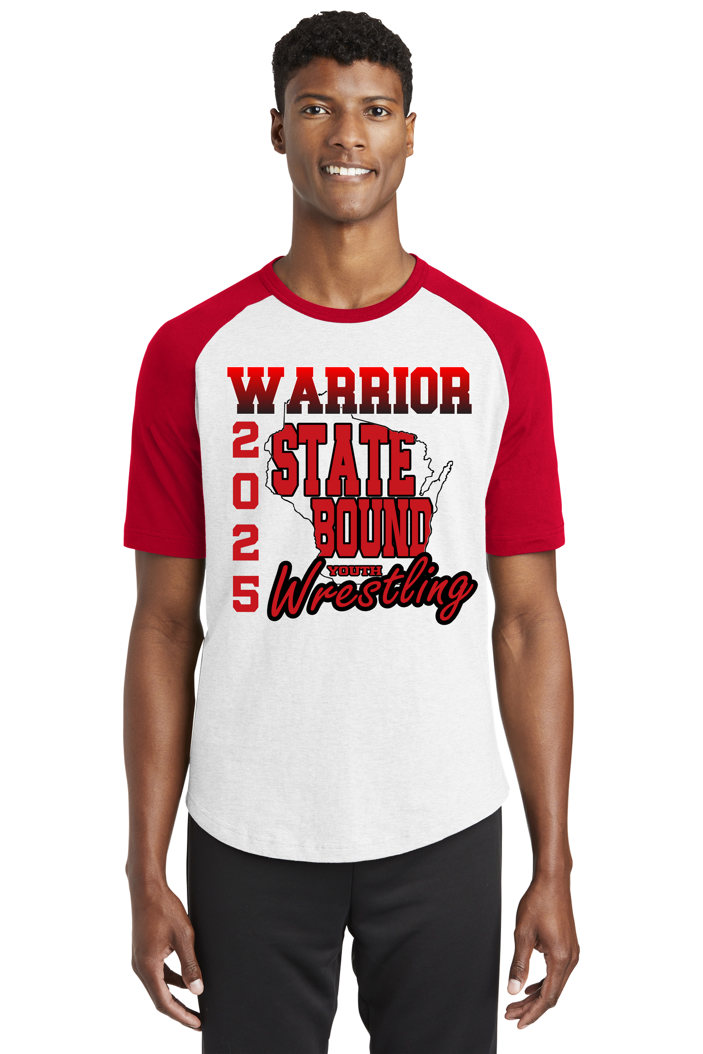 Warrior Youth Wrestling State Bound 2025- tshirt- **Choose Store Pick\ LOCAL PICK-UP shirts will be delivered to practice