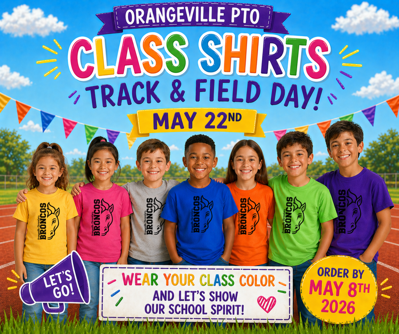 ORANGEVILLE PTO CLASS SHIRTS