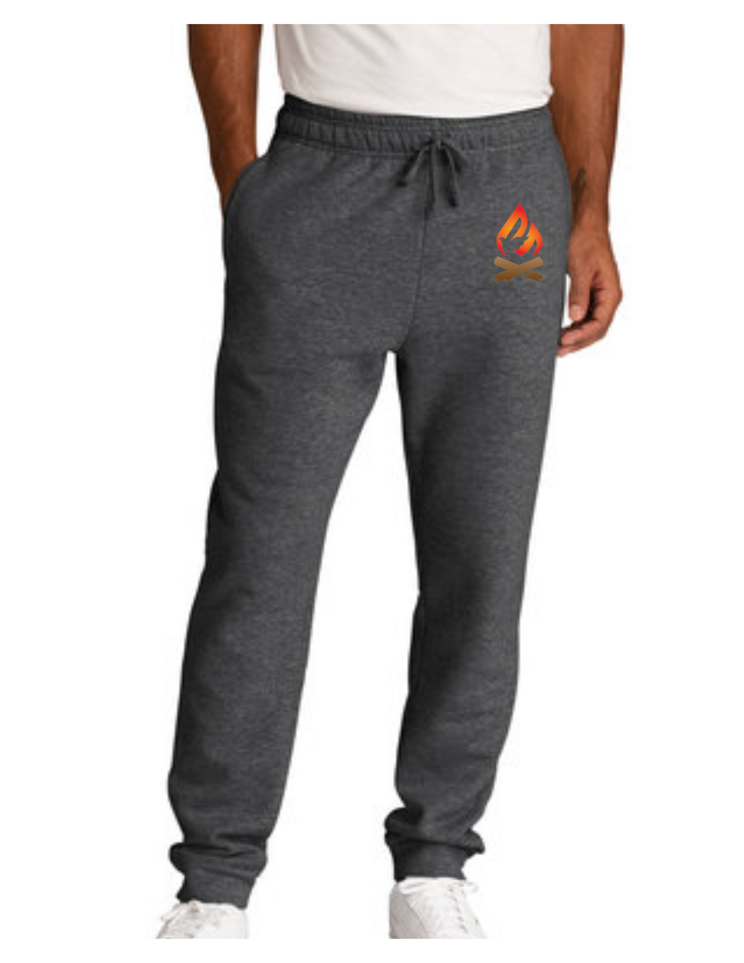 Sky Lodge Camp- Fire Joggers-Dark Heather Grey