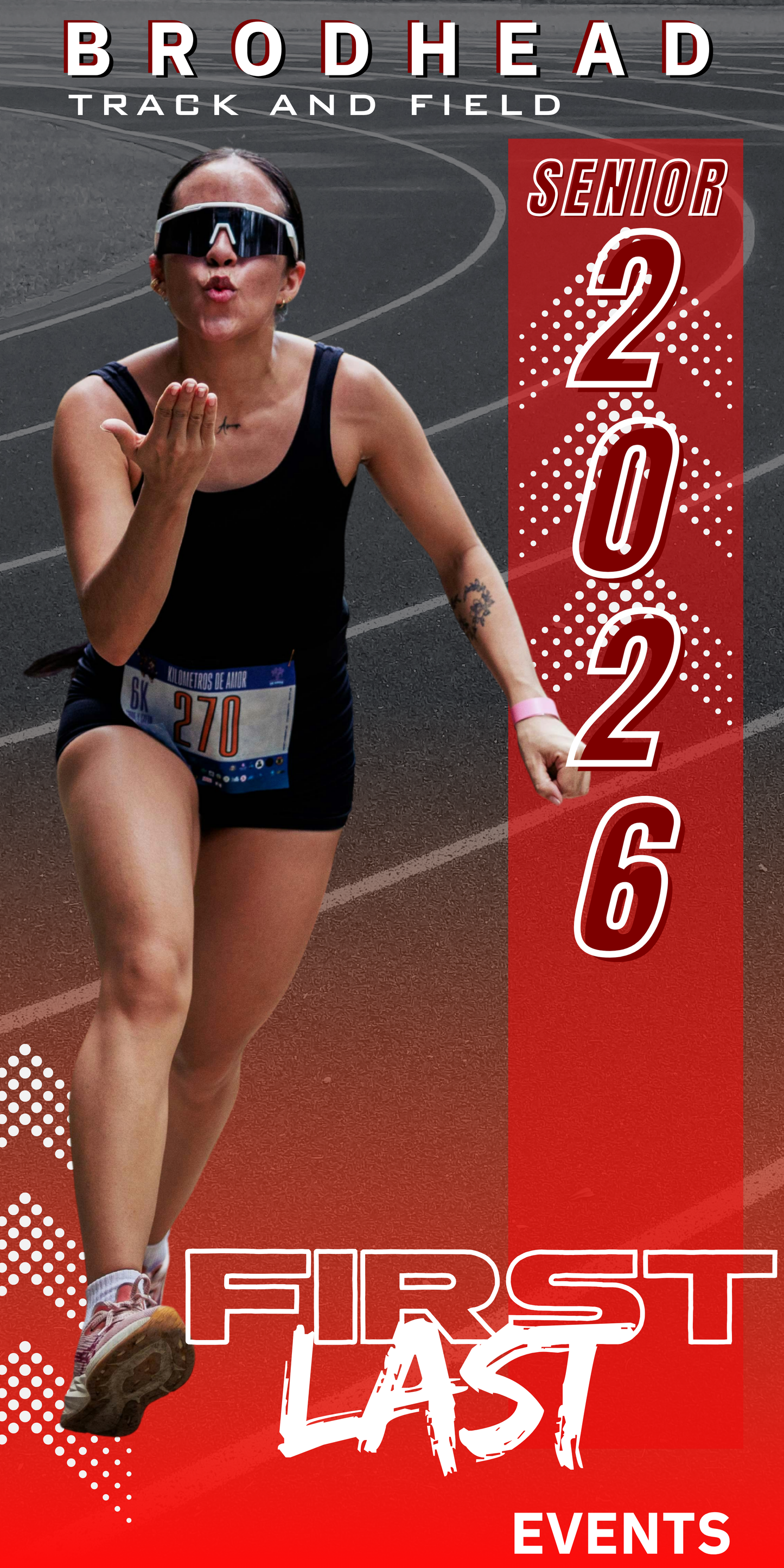 Brodhead Track and Field Senior Banner 2026