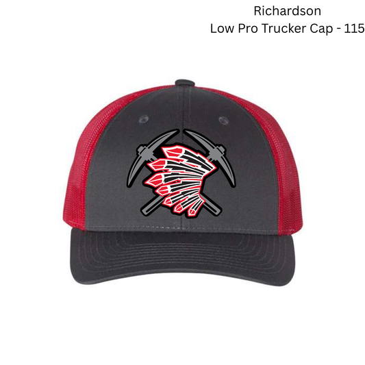 Richardson 115 Low Pro Trucker Cap – Warriors