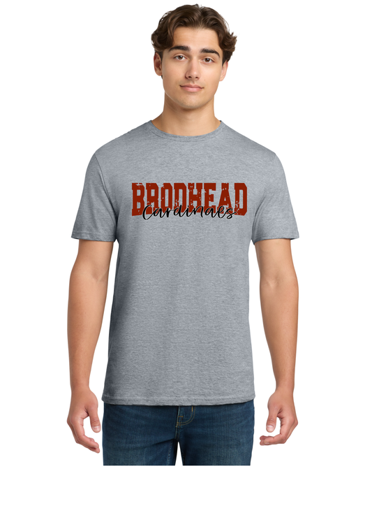 Brodhead Cardinals Curved Grunge