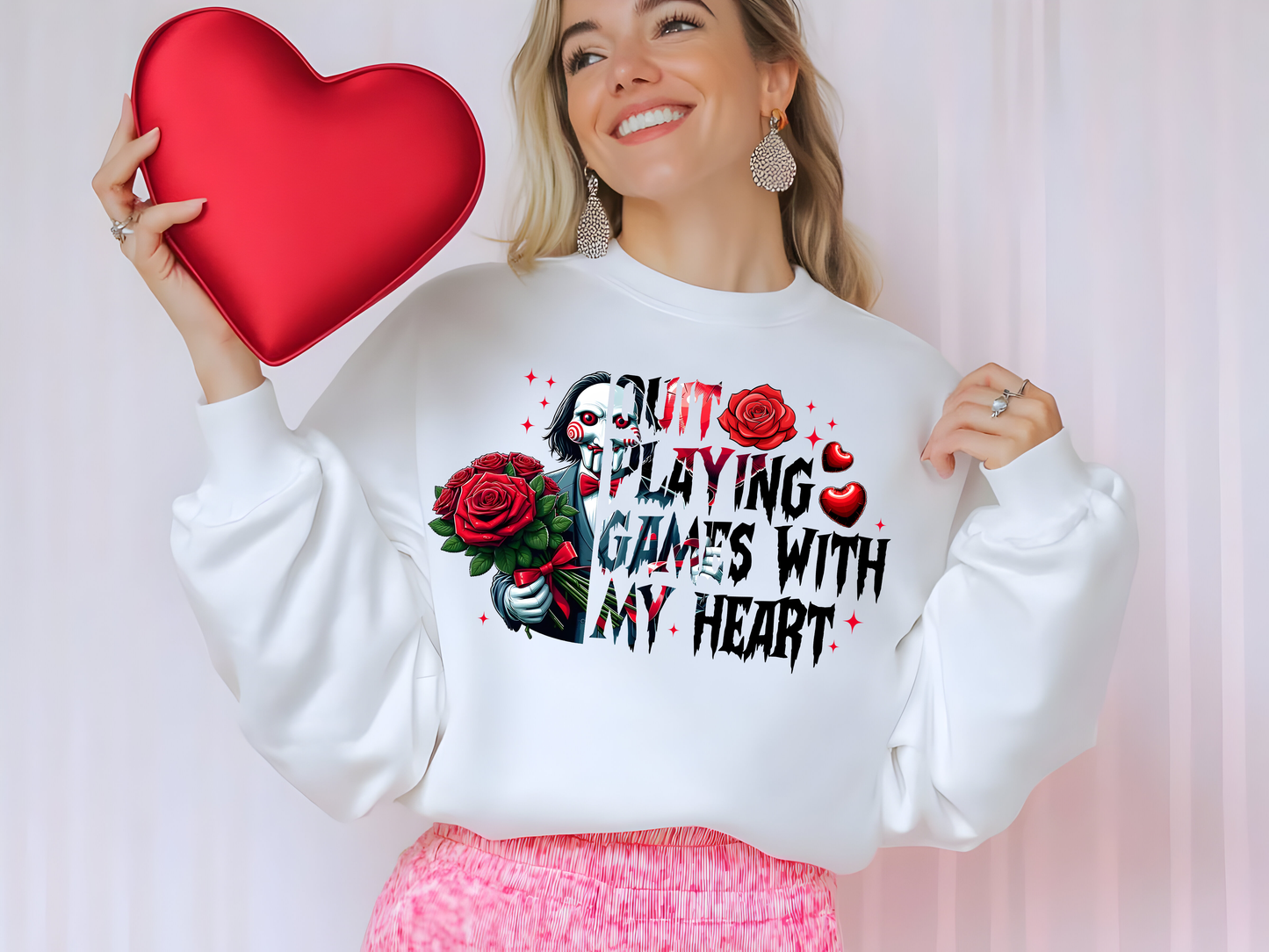 Valentine's Day Movie Serial Killer Crew Neck Sweatshirt
