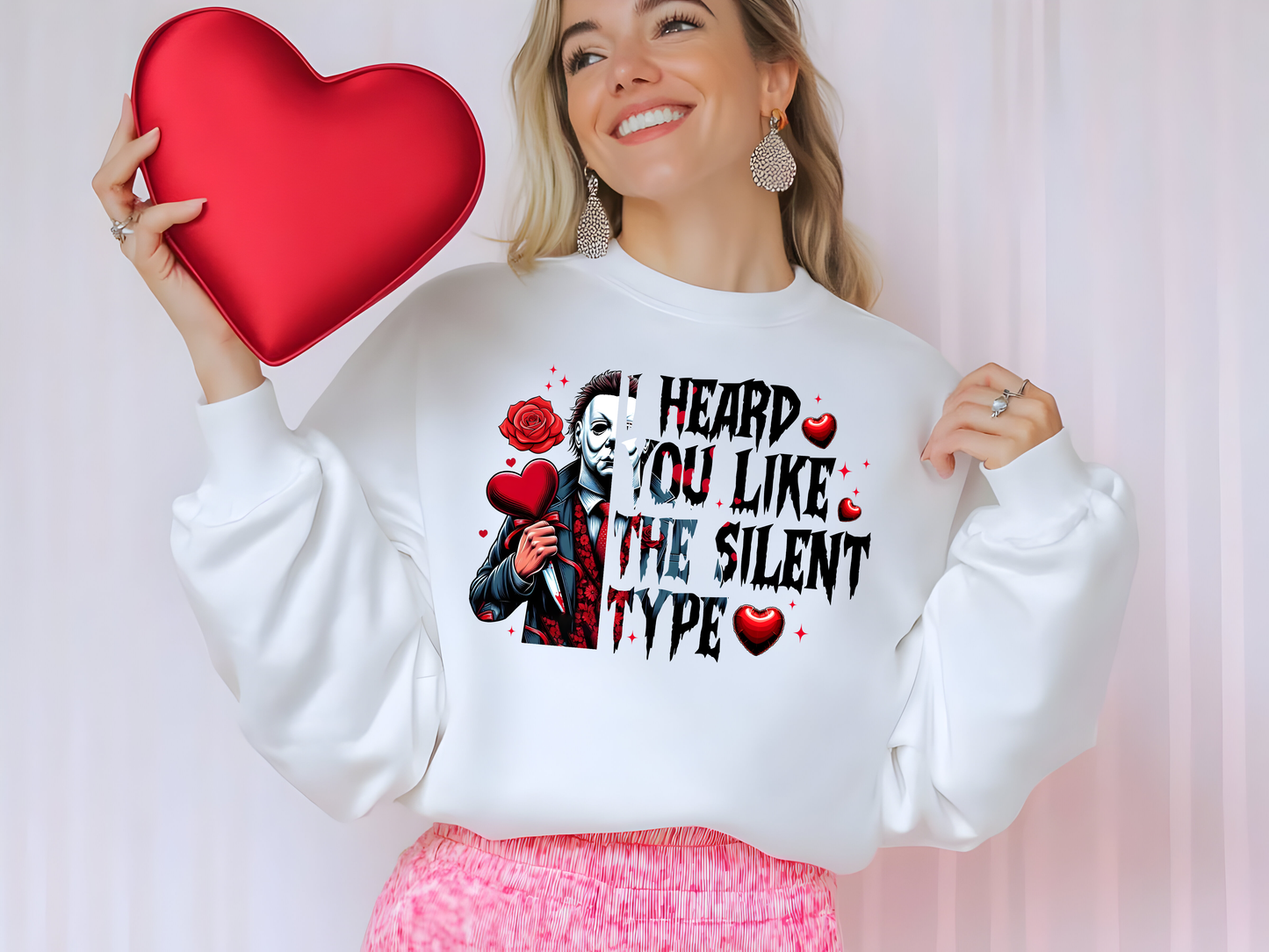 Valentine's Day Movie Serial Killer Crew Neck Sweatshirt