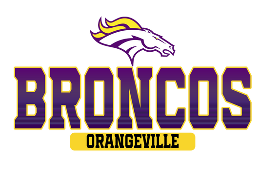 ORANGEVILLE BRONCOS TSHIRT  Bronco Gradient