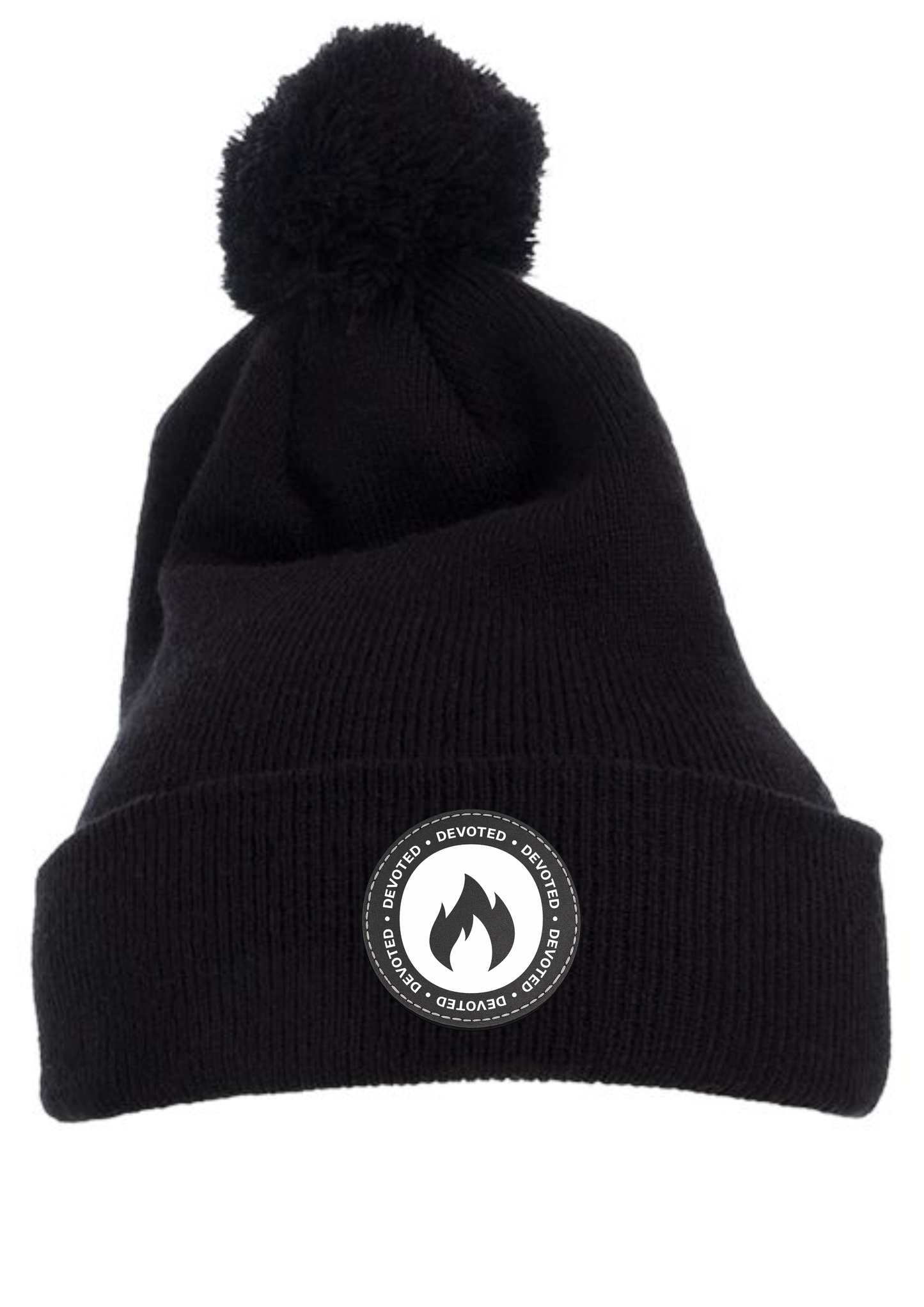 DEVOTED Pom-Pom Beanie