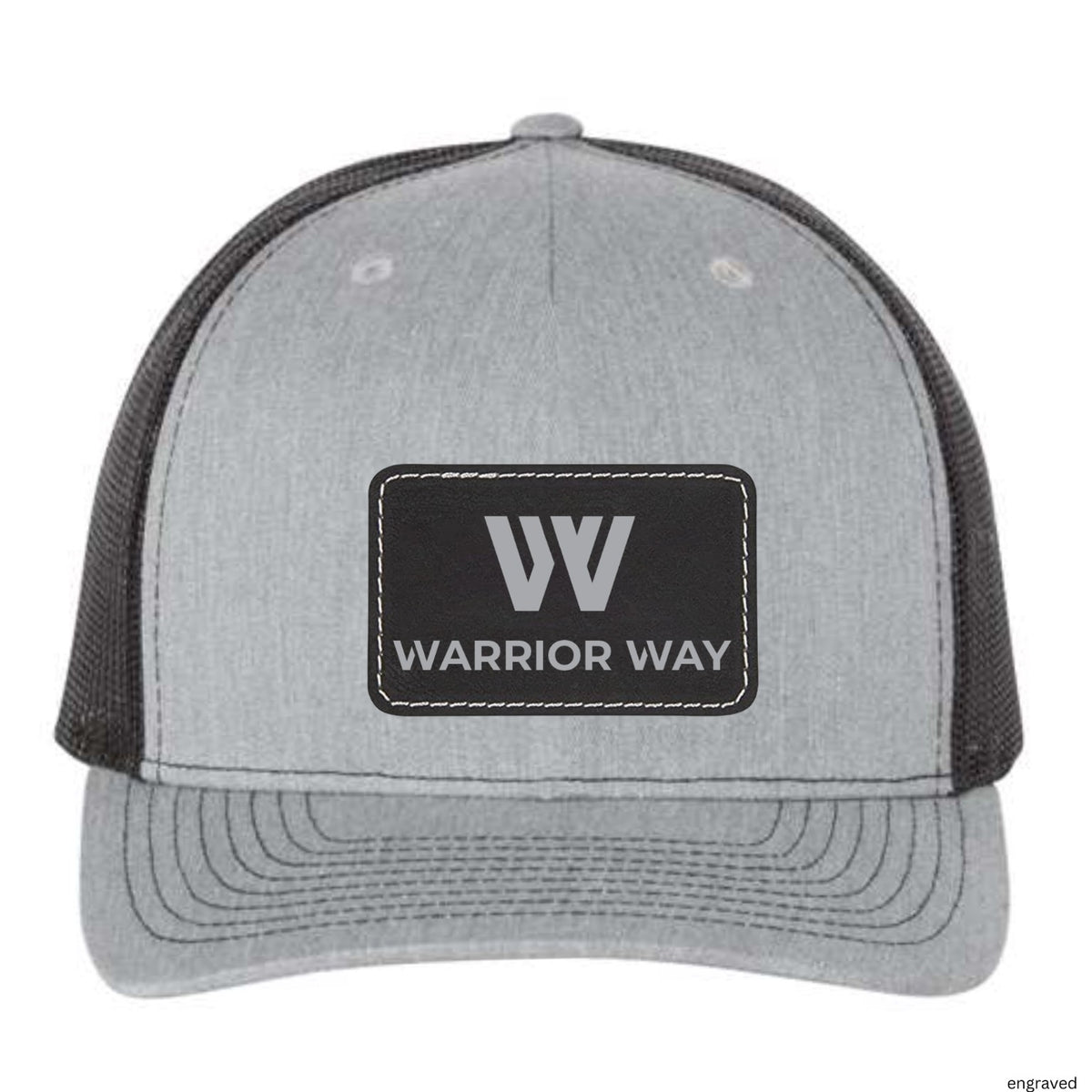 Warrior Way Patch Trucker Hat mockup
